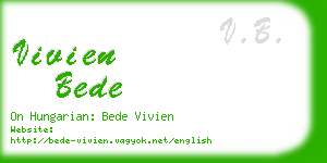 vivien bede business card